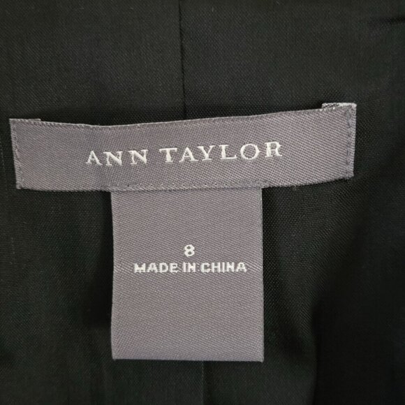 Ann Taylor Designer Men's Suiting Plaid Wool Blend Pant Suit Bow Pocket Size 6/8 - Picture 8 of 10